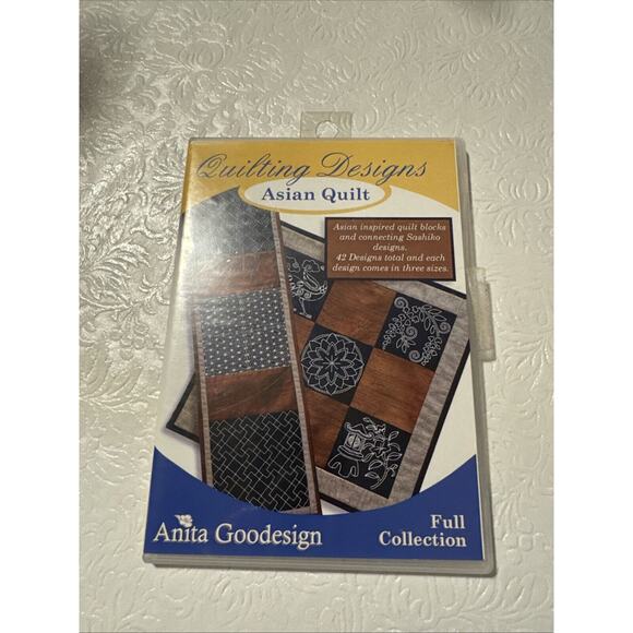 Anita Goodesign Asian Quilt Embroidery Machine Design CD 136AGHD - Picture 1 of 4